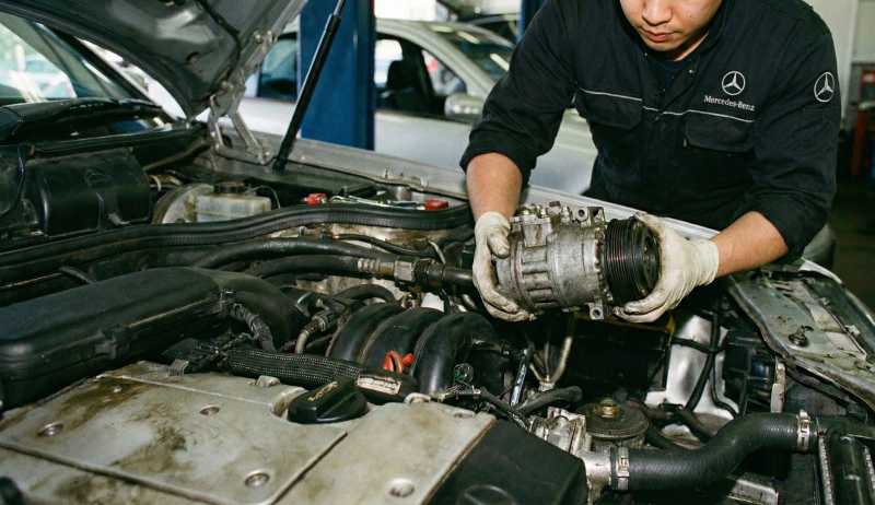 GLC350E 에어컨 수리